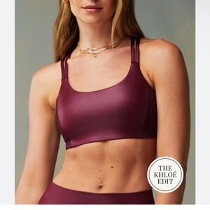Women's Burgundy Sports Bra